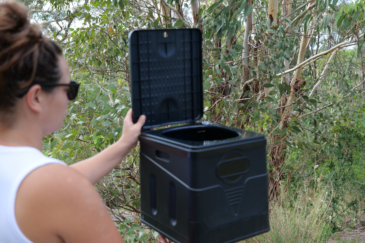 Portable Folding Toilet - The Ultimate Outdoor Camping Essential !