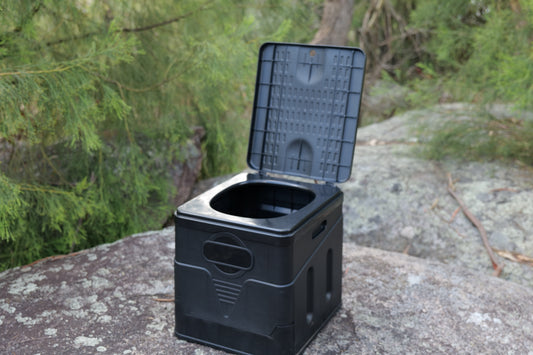 Portable Folding Toilet - The Ultimate Outdoor Camping Essential !