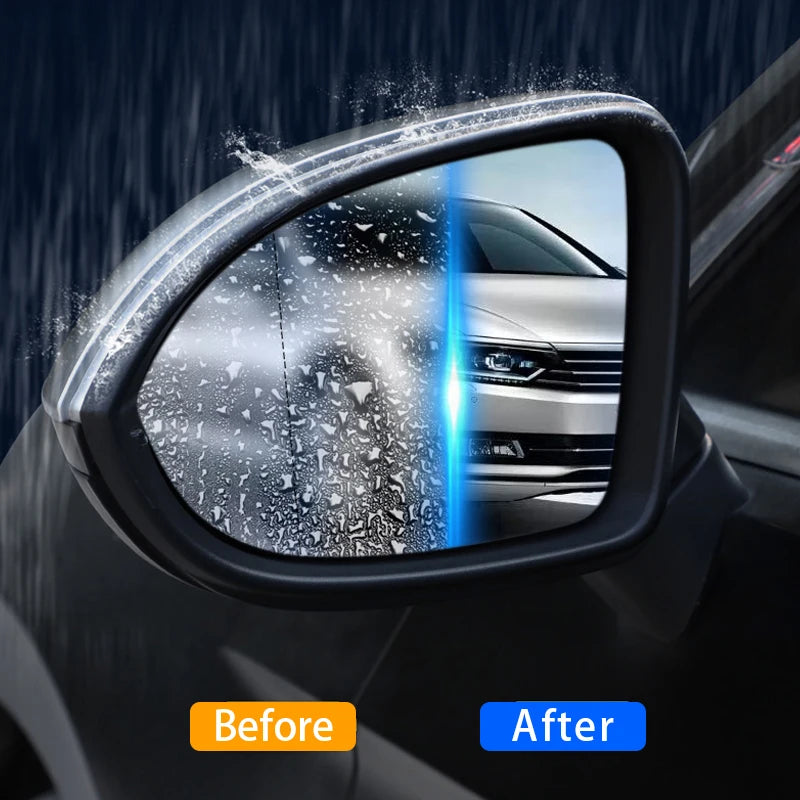 SEAMETAL Car Rainproof Film Anti Fog Car Sticker Mirror Window Clear Film Rain Proof Waterproof Film Auto Sticker Accessories