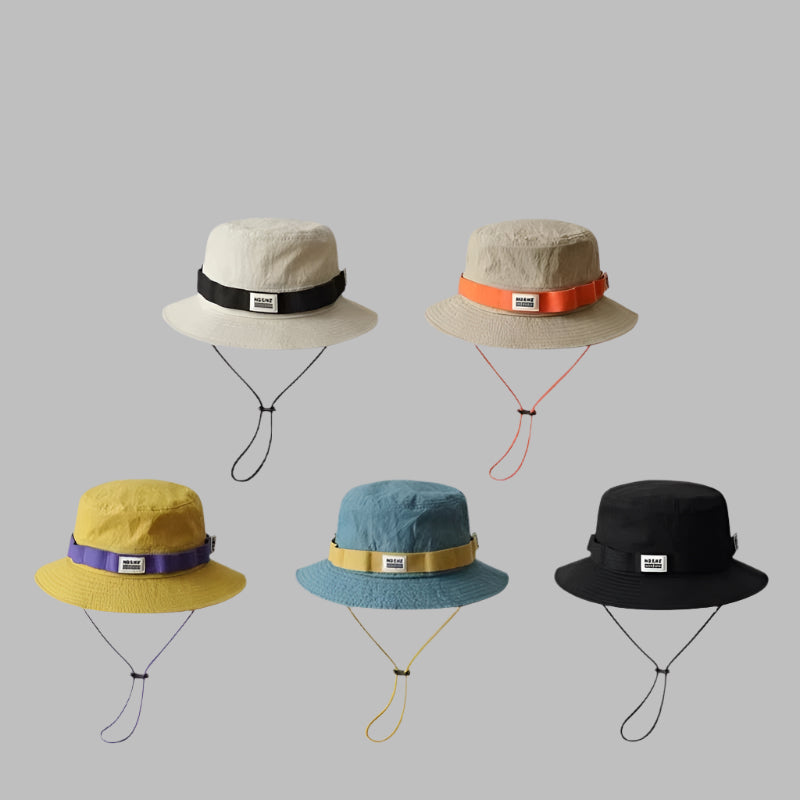 Japanese Outdoor Travel Camping Fisherman Hat Summer Sunshade Sunscreen Hat Trendy Men's And Women's All-match Fishing Wide-brimmed Hat Trendy