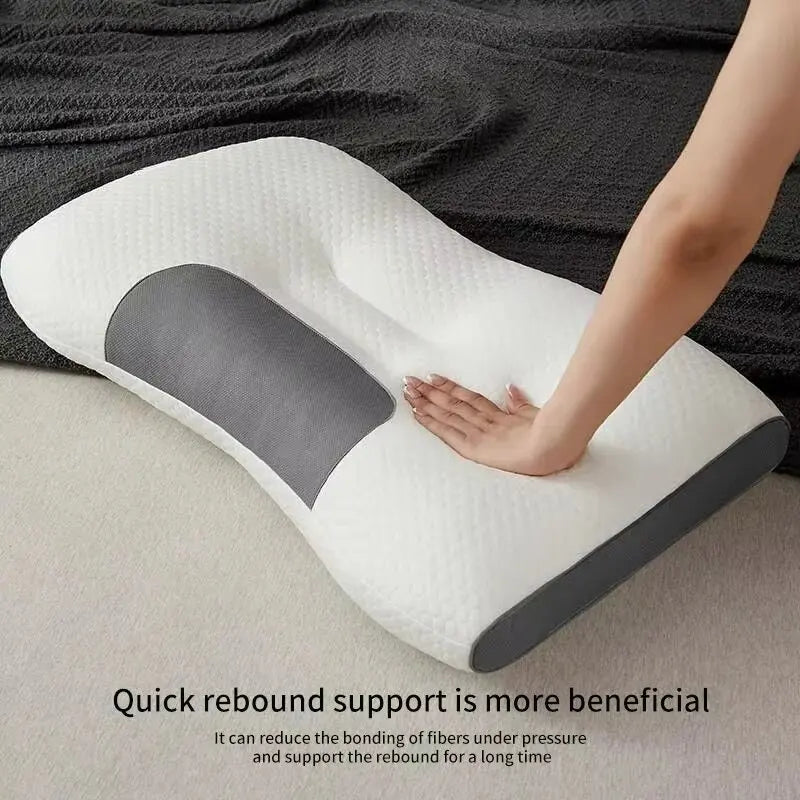 2024 NEWHoneycomb massage pillow pillow to protect cervical vertebra to help sleep home pillow core antibacterial and anti-mite